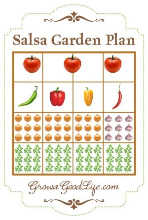Salsa Garden Plan for Raised Bed or Square Foot Garden | Grow a Good Life