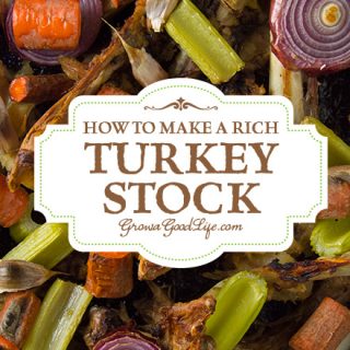 Make use of the leftover turkey bones from dinner to make a rich and flavorful turkey stock that is perfect for gravy, soup and stew.