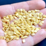 a hand full of pepper seeds