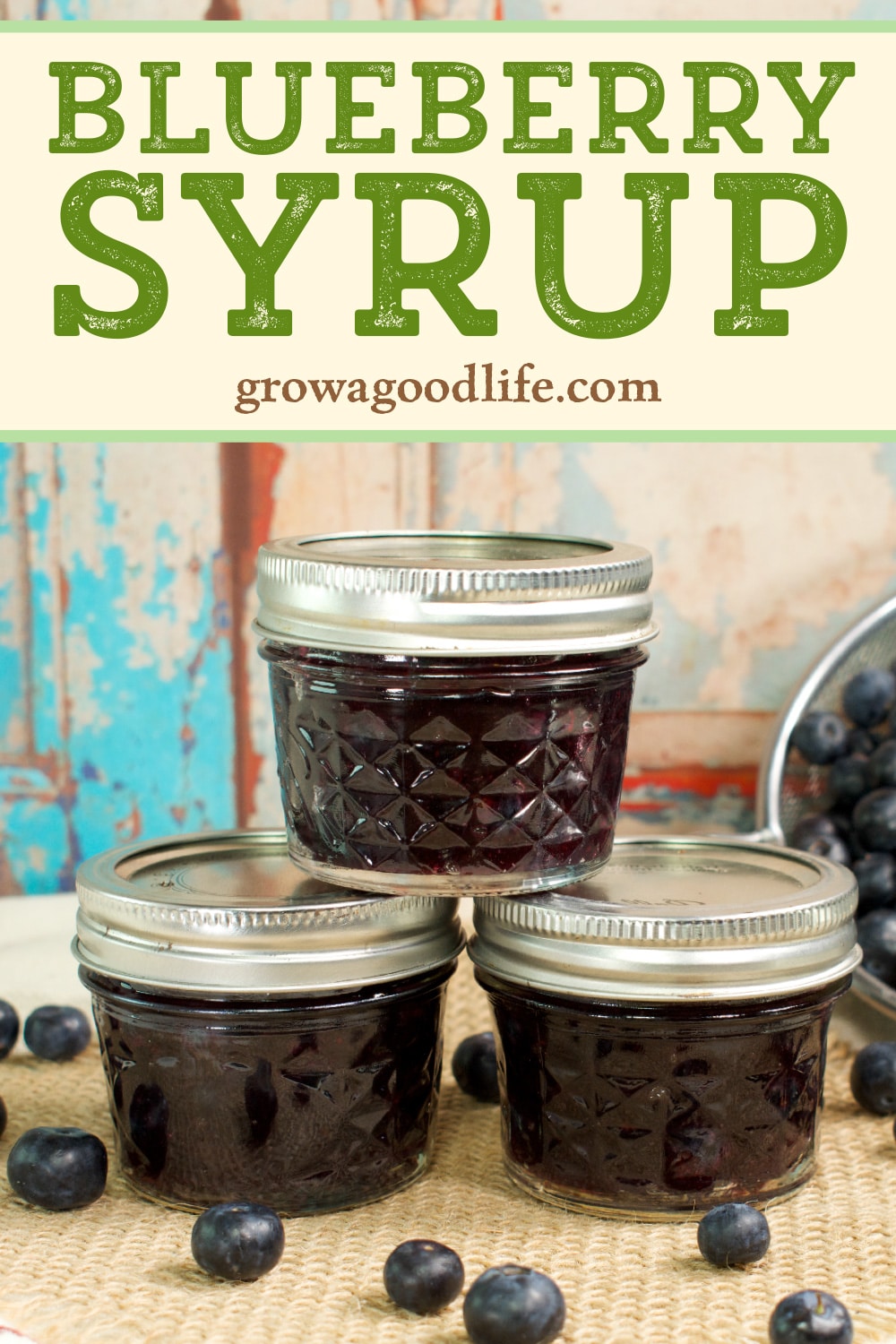 Homemade Blueberry Syrup with Honey