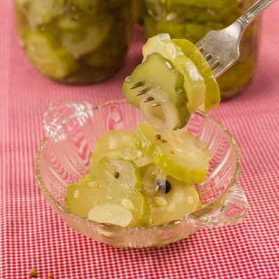 These sweet and tangy cucumber bread and butter pickles are perfect for burgers, sandwiches, or snacked right out of the jar.