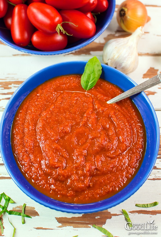 This easy, crockpot tomato sauce made with fresh tomatoes is rich and flavorful. It takes little effort to fill the slow cooker up with all the ingredients and let it simmer all day.