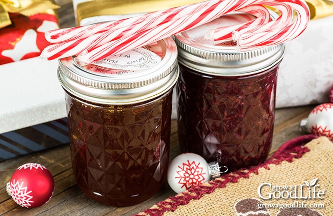 jars of jelly on the counter