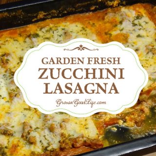 This delicious garden fresh zucchini lasagna is made with thin slices of zucchini instead of pasta noodles. It is a gluten-free alternative with all the flavor of the traditional version. Also freezer friendly for make ahead meals.