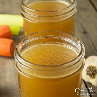 Make use of the whole bird by turning the bones into a delicious rich turkey stock that is perfect for gravy, soup, or stew. Roasting the bones first, along with the veggies, will result in a richer flavor. Then add everything into the stockpot and simmer into a tasty stock.