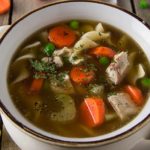 Save the turkey bones from your holiday dinner. You can use them to make a rich and flavorful turkey stock that is perfect for turkey noodle soup. This comforting soup is a wonderful way to warm up on a chilly night.