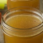 Make use of the whole bird by turning the bones into a delicious rich turkey stock that is perfect for gravy, soup, or stew. Roasting the bones first, along with the veggies, will result in a richer flavor. Then add everything into the stockpot and simmer into a tasty stock.