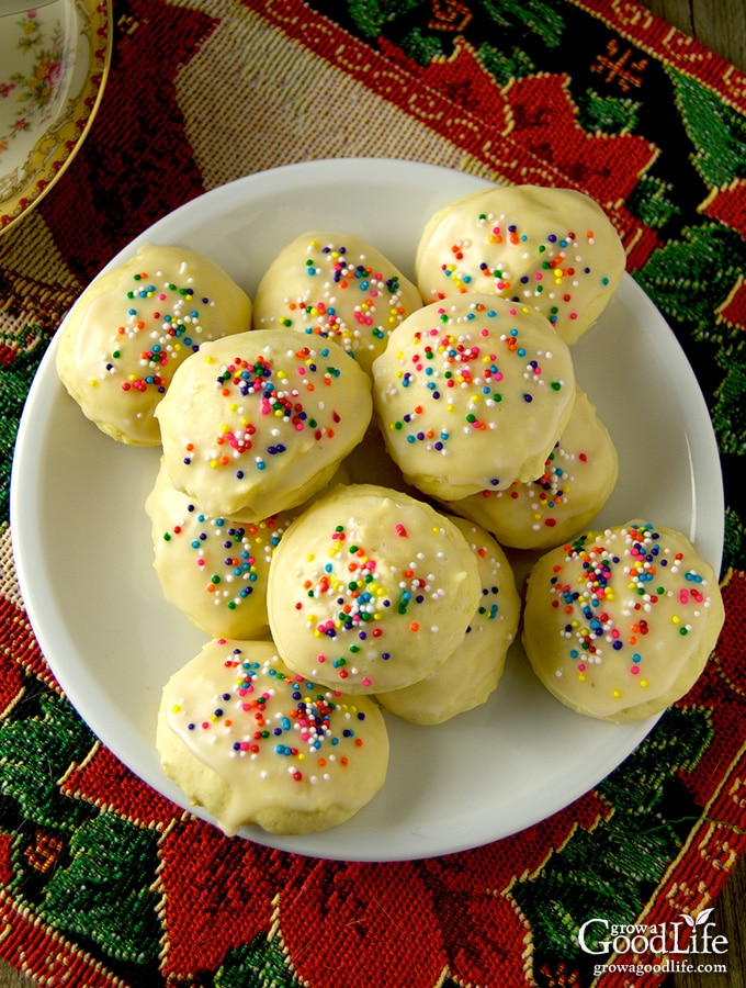 The unique flavor of these Italian anise cookies at Christmas is a comforting treat of family traditions and warm memories for many of us raised with Italian elders. Even if you are not Italian, these cookies are a delicious addition to your holiday cookie tray.