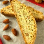 These toasted almond anise biscotti are bursting with toasted almonds and subtle anise flavor. They are ideal for dunking in a cup of coffee or tea.