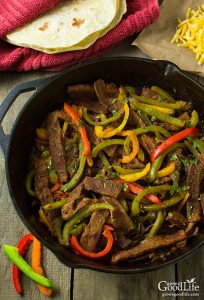 Chili-Lime Beef Steak Fajitas