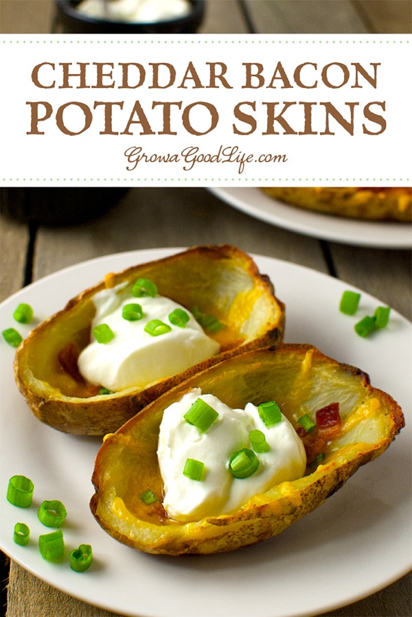 Potatoes, bacon, and cheddar cheese are a delicious combination! Enjoy these potato skins as an appetizer, snack, or side dish.