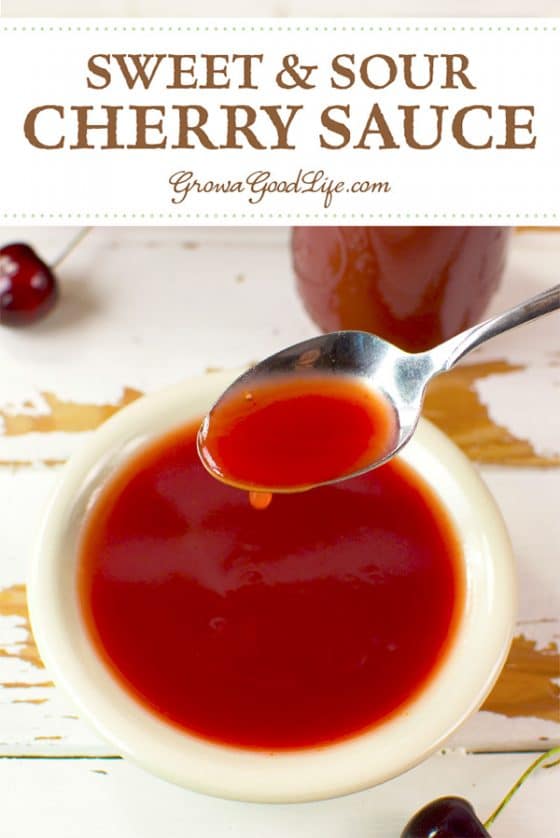 Sweet and Sour Cherry Sauce