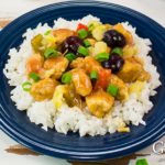 Skip the take-out and make this Sweet and Sour Chicken Stir Fry recipe using fresh cherries, pineapple, and vegetables - No thick breading and no deep-frying.