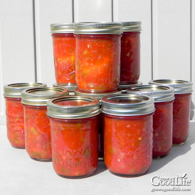 jars of salsa on a table