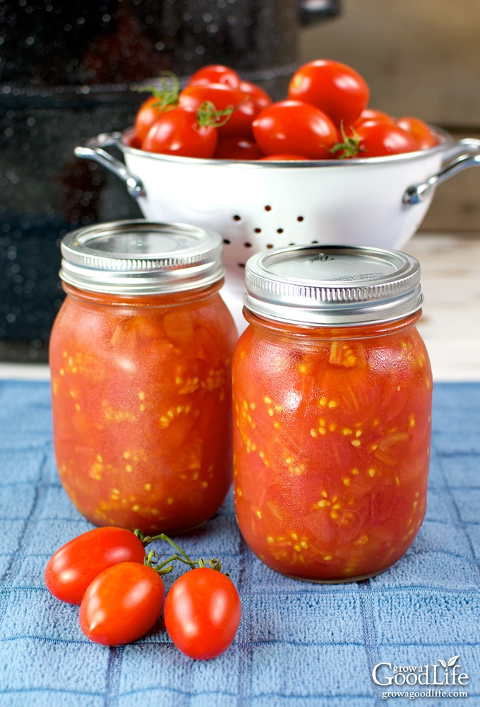 Canning your own diced tomatoes is an easy way to preserve an abundance of ripe tomatoes quickly. Canned tomatoes are handy to use in chilies, soups, stews, and casseroles.