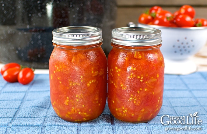 Canning your own crushed tomatoes is an easy way to preserve an abundance of ripe tomatoes quickly. Canned tomatoes are handy to use in chilies, soups, stews, and casseroles.