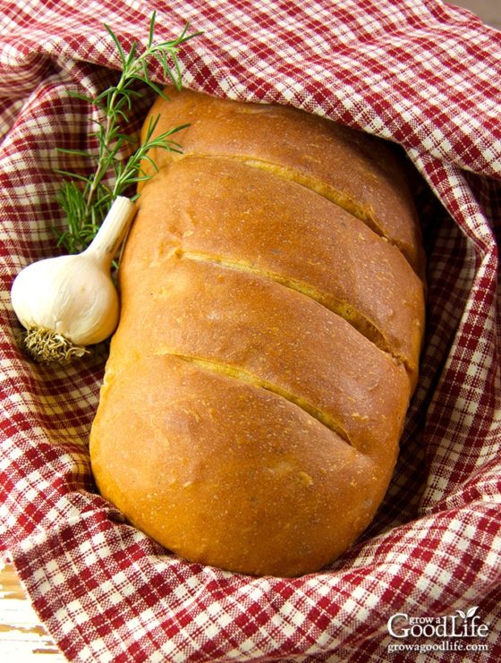 Roasted Garlic Rosemary Bread