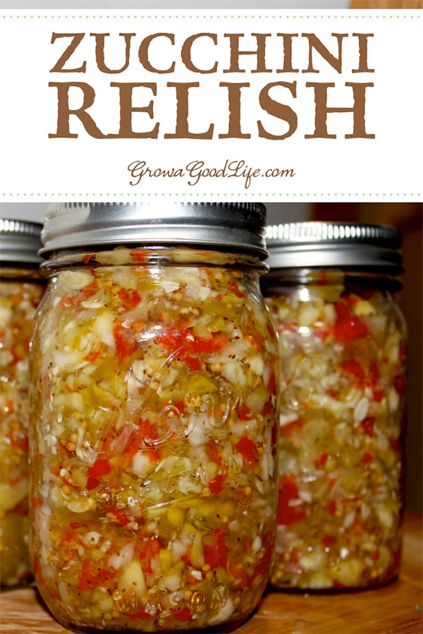In this canning recipe, zucchini is combined with bell peppers, and onions for a sweet and slightly tart flavored relish that will dress up your burgers, sandwiches, and salads. 