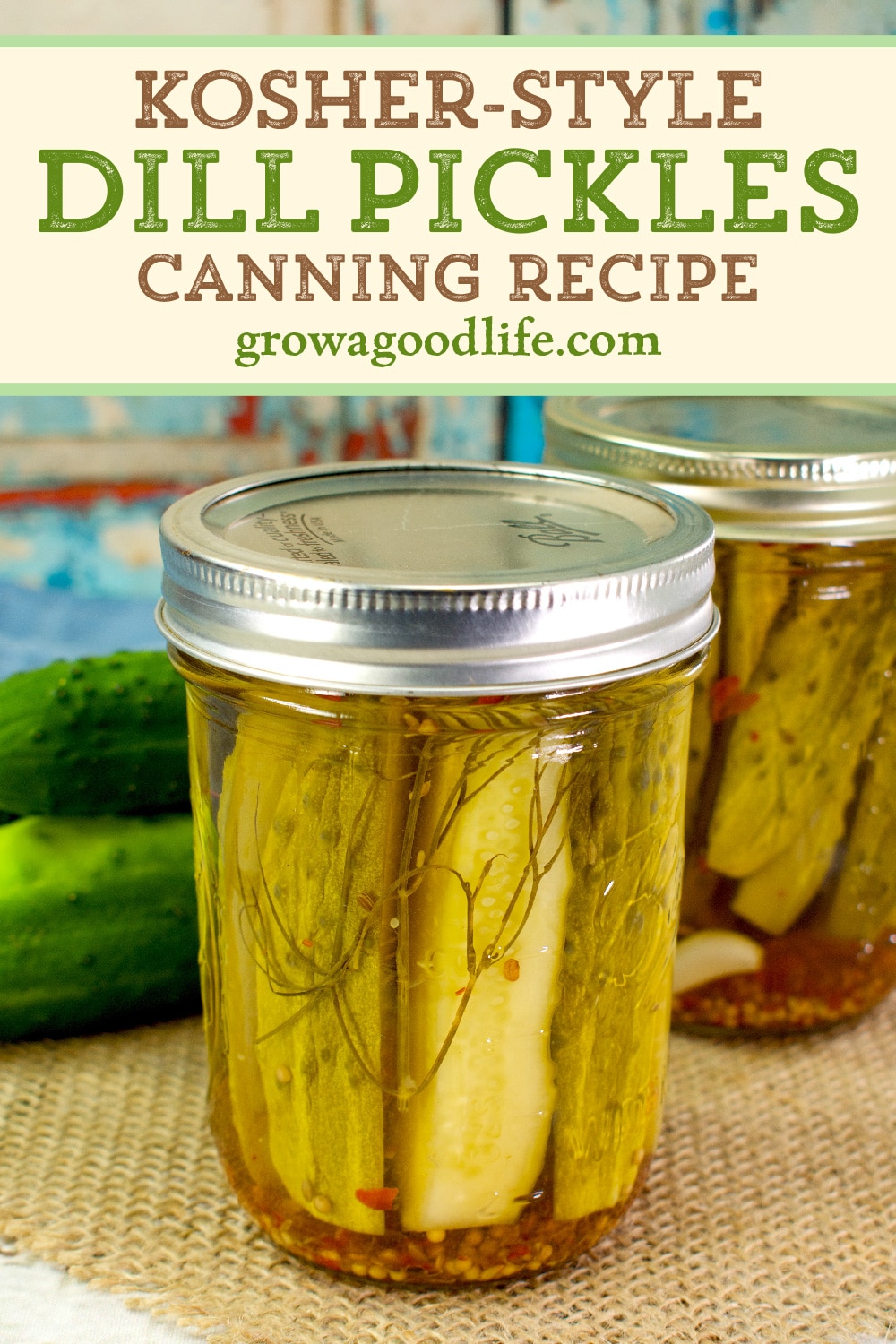 KosherStyle Dill Pickles Canning Recipe