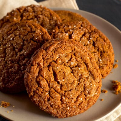 gingersnaps on a plate
