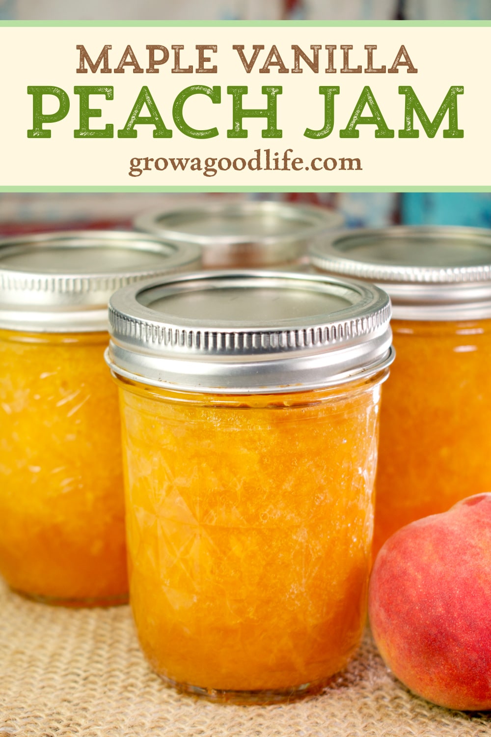 Maple Vanilla Peach Jam