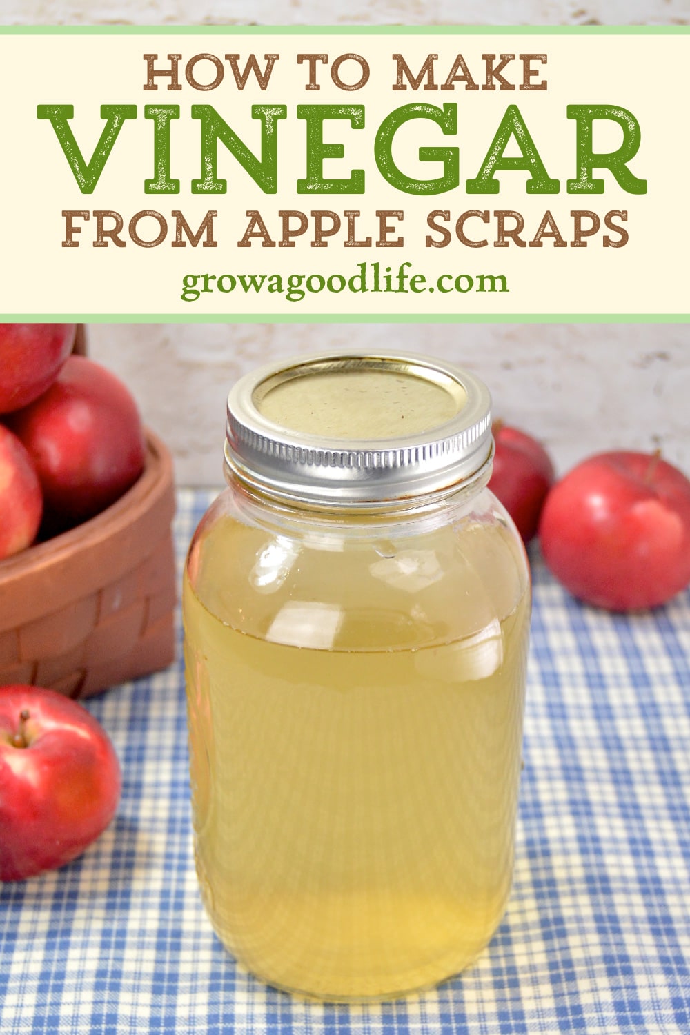 Homemade Apple Scrap Vinegar