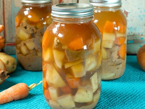 Canning Beef Stew in the electric Carey/Nesco Canner -  in