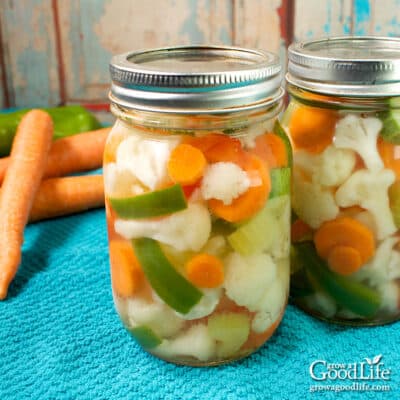 Giardiniera Pickled Vegetables Canning Recipe