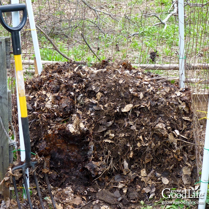 Fresh and earthy compost for the garden.