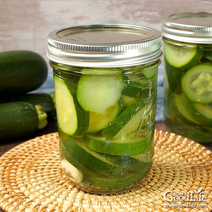 Dill Pickled Zucchini Canning Recipe
